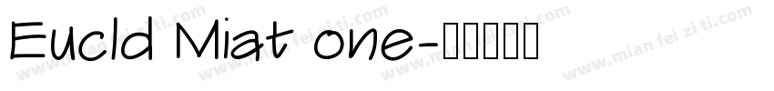 Eucld Miat one字体转换